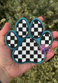 Checkered Dog Paw Freshie