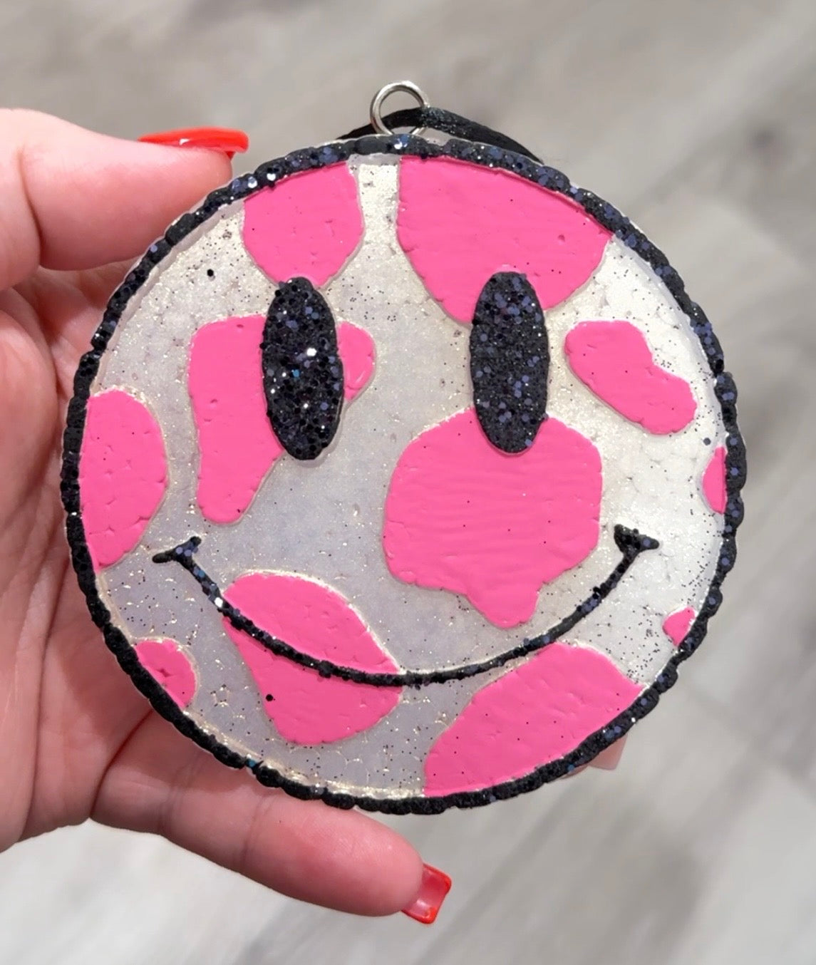 Cow Print Smiley Freshie