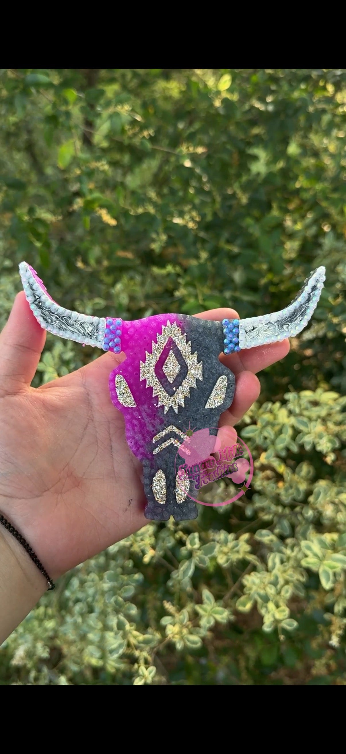 Aztec Bull Skull Freshie