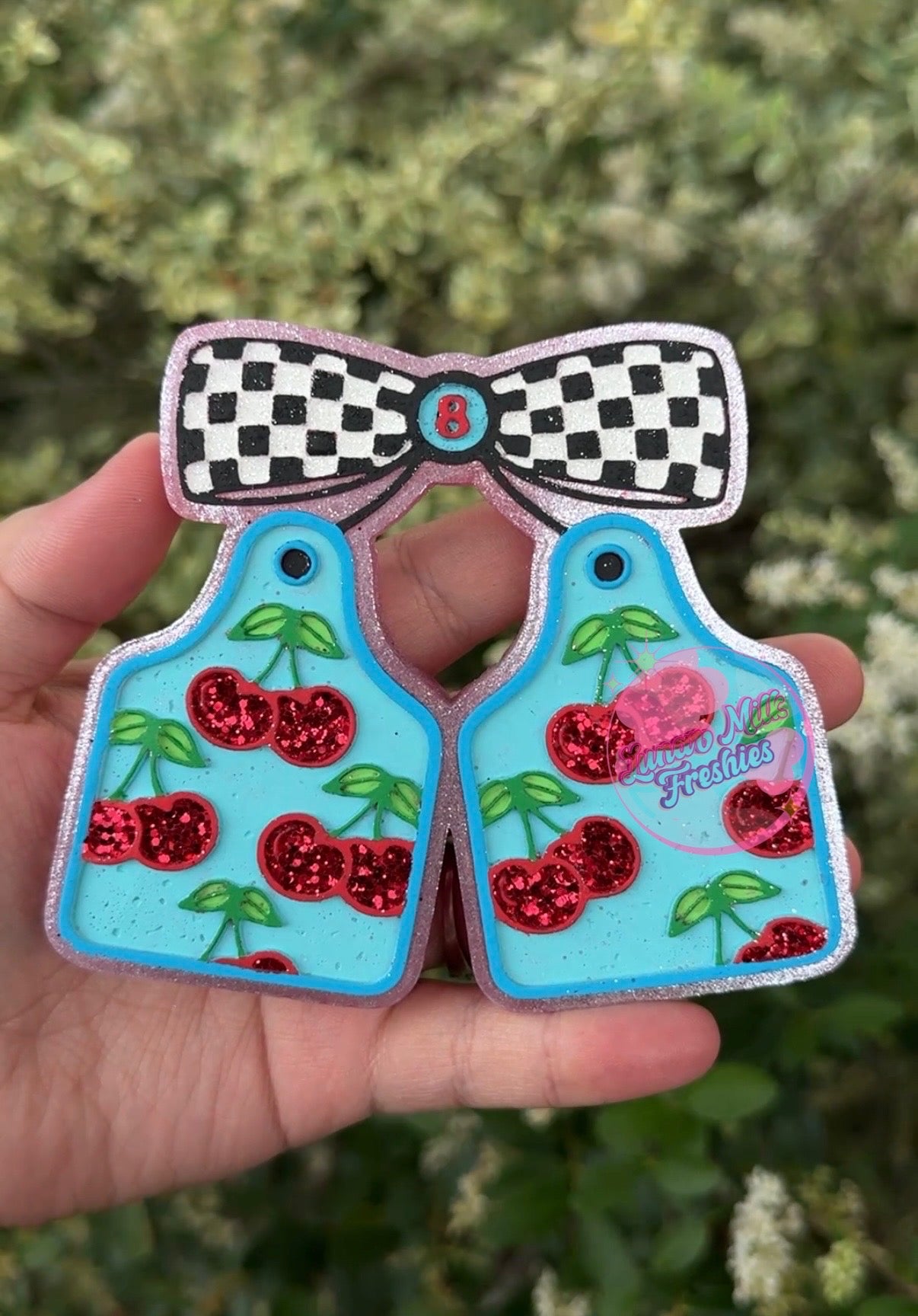 Cherry Cow Tags Freshie
