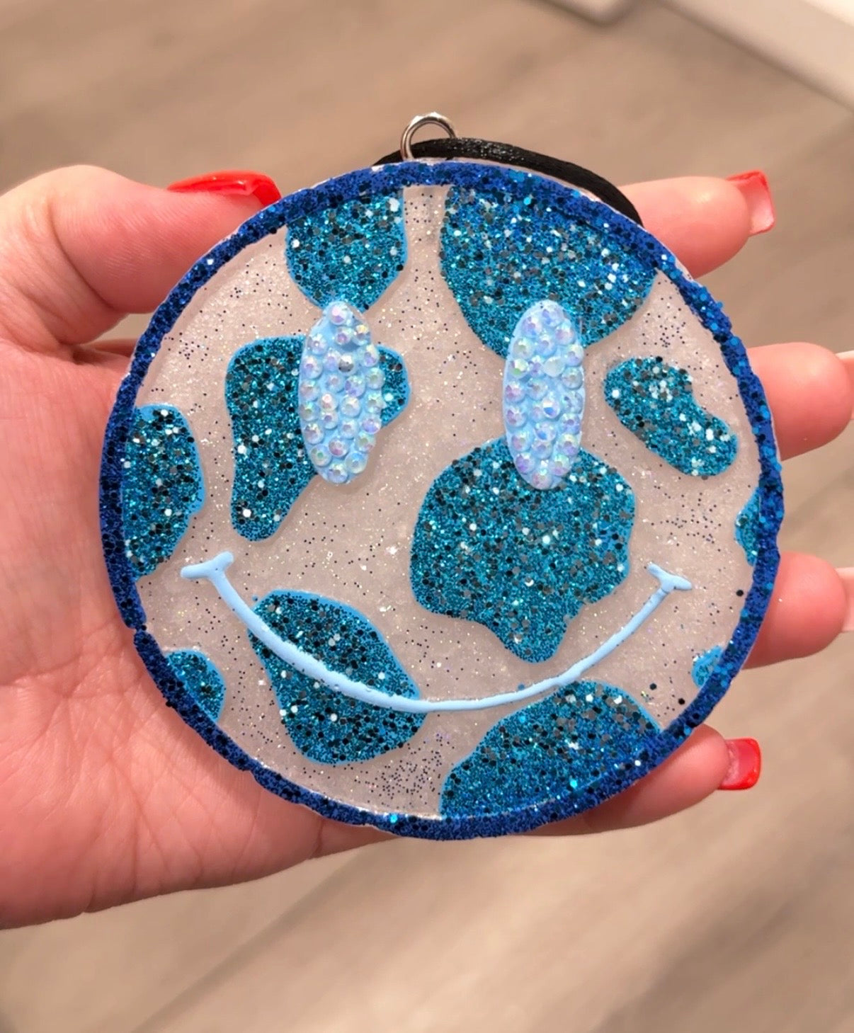 Cow Print Smiley Freshie